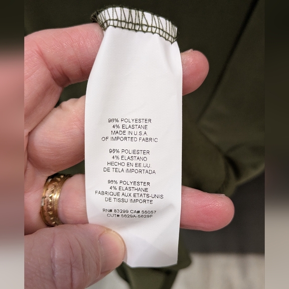 Nicole Miller Olive Green Ruffle Mini Dress - Picture 5 of 5